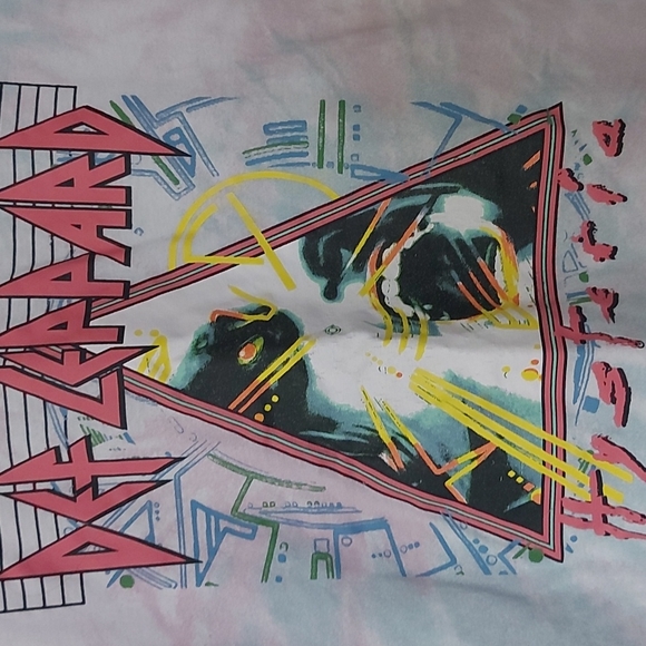Def Leppard Hysteria tie dyed tshirt - Picture 2 of 5